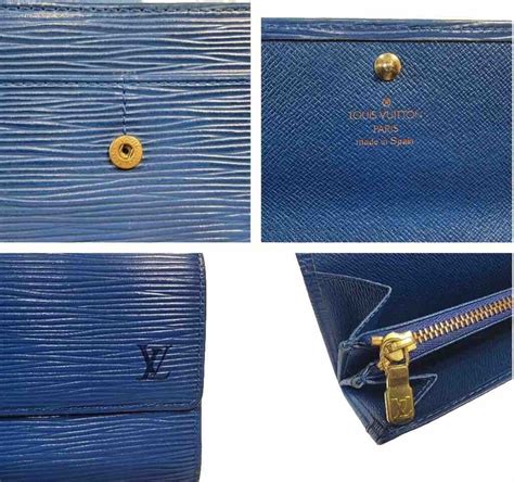 louis vuitton blue epi leather wallet|Louis Vuitton Blue Epi Leather Long Continental Sarah Wallet.